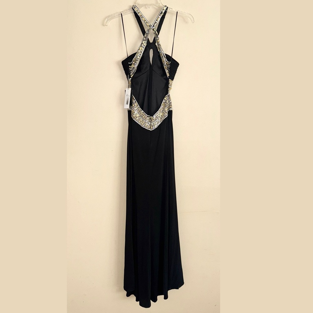 Terani Couture Black Jeweled Cutout Prom Dress Size 2 NWT! - Picture 8 of 12